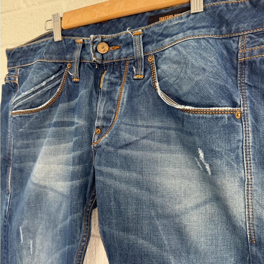 Takeshy Kurosawa Slim Fit Jeans - Classic Blue - Picture 6 of 15
